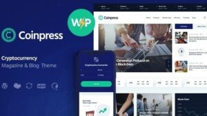 Coinpress (v1.0.14) ICO Cryptocurrency Magazine & Blog WordPress Theme