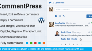 CommentPress v2.8.4 Ajax Comments, Insert, Edit and Delete Comments for WP