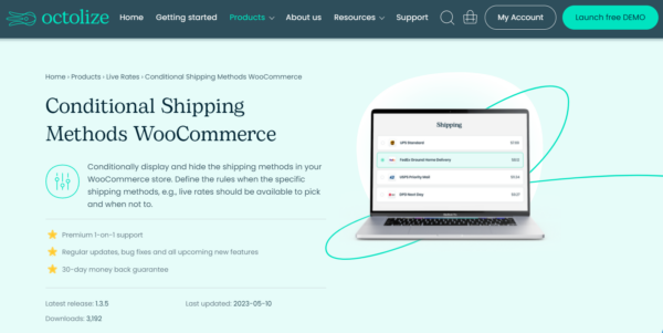 Conditional Shipping Methods WooCommerce (Octolize) v1.5.1 [Activated]