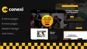 Conexi v3.0.0 Taxi Booking Service WordPress Theme + RTL