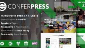 ConferPress v2.8.2 Multipurpose Event Tickets WordPress Theme