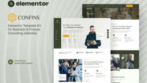 Confins – Business & Finance Consulting Elementor Template Kit