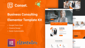 Conset – Business Consulting Elementor Template Kit