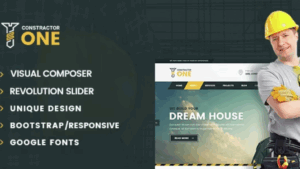 Constructor One v2.2 Construction WordPress Theme