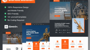 Constructoor - Construction & Building Elementor Template Kit