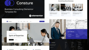Consture - Business Consulting Elementor Template Kit