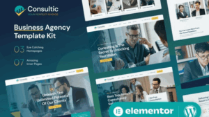 Consultic - Business Agency Elementor Template Kit