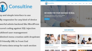 Consultine (v1.9) Consulting, Business and Finance Website CMS