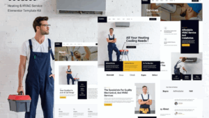 Coolsco - Air Conditioning Heating & HVAC Elementor Pro Template Kit