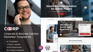 Coorp - Multi-purpose Business Solutions Elementor Template Kit