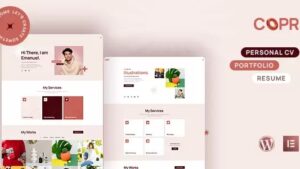 Copr v1.1.0 One Page Personal Portfolio, CV and Resume WordPress Theme