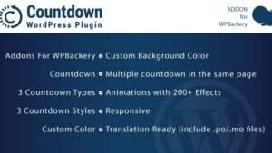 Countdown v1.0 Addons for WPBakery Page Builder WordPres Plugin