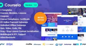 Fixed* Coursela v1.0 Personal Course Selling Website