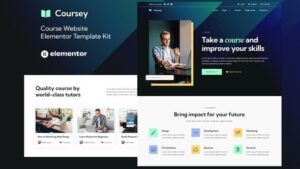 Coursey - Online Courses Elementor Template Kit