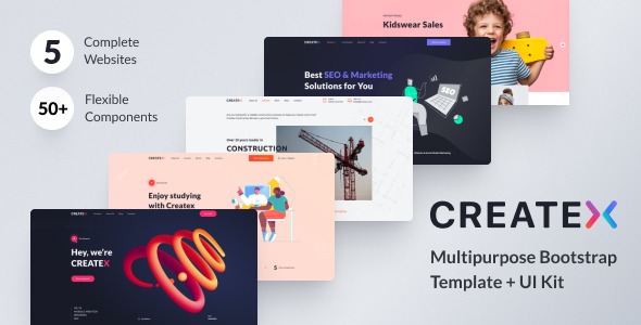 Createx (v1.1.0) Multipurpose HTML Bootstrap Template + UI Kit