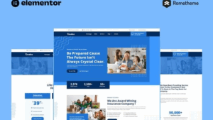 Credice - Insurance Agency Elementor Pro Full Site Template Ki