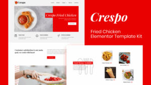 Crespo - Fast Food Restaurant Elementor Template Kit
