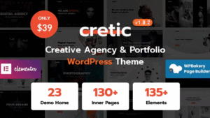 [Fixed*] Cretic v1.8.4 Creative Agency WordPress Theme
