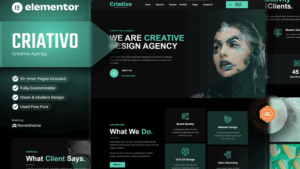 Criativo - Creative Agency & Portfolio Elementor Template Kit
