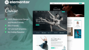 Croise - Ballet & Dance School Elementor Pro Template Kit