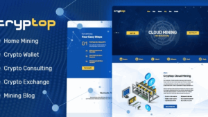 CrypTop (v1.0.9) ICO Landing and CryptoCurrency WordPress Theme