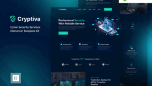 Cryptiva – Cyber Security Services Elementor Template Kit [Activated]