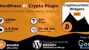 Cryptocurrency Widgets Pro v4.2.2 (Activated) WordPress Crypto Plugin