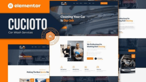 Cucioto - Car Wash Services Elementor Template Kit
