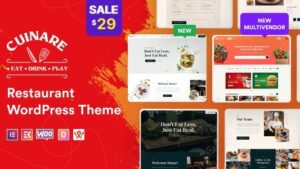 Cuinare v1.0.7 Multivendor Restaurant WordPress Theme