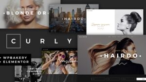 Curly (v3.3.0) A Stylish Theme for Hairdressers and Hair Salons (Activated)