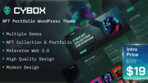Cybox (v1.0.0) NFT PortFolio WordPress Theme