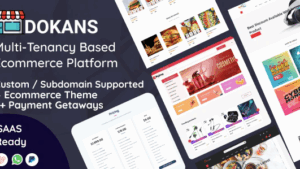 DOKANS v3.9.2 - Multitenancy Based Ecommerce Platform (SAAS) [Activated]