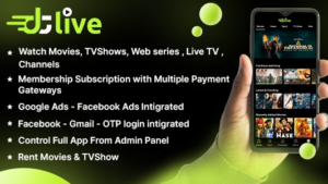 DTLive (13 July 2023) Movies – TV Series – Live TV - Channels - OTT - Android app | Laravel Admin Panel