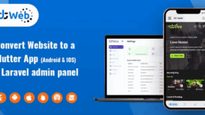 DTWeb v1.2 Convert Website to a Flutter App | multiple webapp supprot | Laravel admin panel