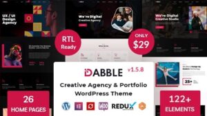 Dabble (v1.6.7) Creative Agency & Portfolio WordPress Theme