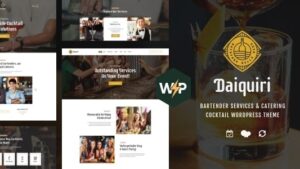 Daiquiri v1.2.3 Bartender Services & Catering WordPress Theme