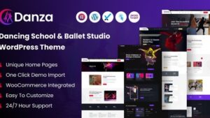 Danza (ver. March 2, 2025) Dancing School and Ballet Studio WordPress Theme