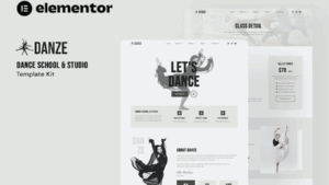 Danze - Dance Studio School Elementor Template Kit