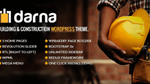 Darna v1.4.0 Building & Construction WordPress Theme #