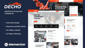 Decho - Car Repair Mechanic Template Kit