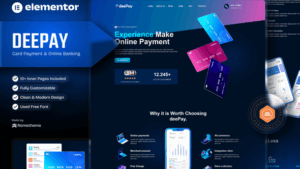 DeePay - Card Payment & Online Banking Elementor Template Kit