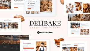 Delibake - Bakery and Pastry Elementor Template Kit