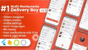 Delivery Boy For Multi-Restaurants Flutter App v1.4.0