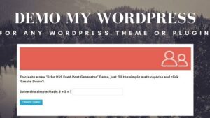 Demo My WordPress v1.1.0 Temporary WordPress Install Creator