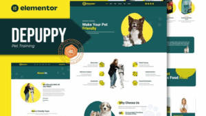 Depuppy - Pet Training Elementor Template Kit