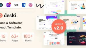 Deski 19 August 2023 - Saas & Software HTML + Deski React Bundle