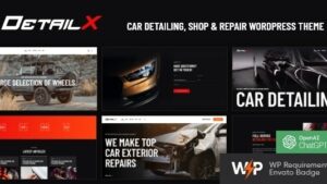 DetailX (v1.15.0) Car Detailing, Shop & Repair WordPress Theme