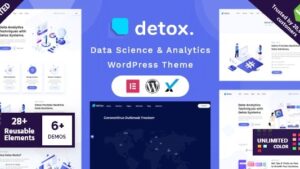Detox v2.1 Data Science & Analytics WordPress Theme