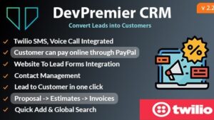 DevPremier CRM v2.2.2 Convert Leads into Customers