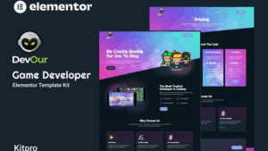 Devour - Game Developer Elementor Template Kit